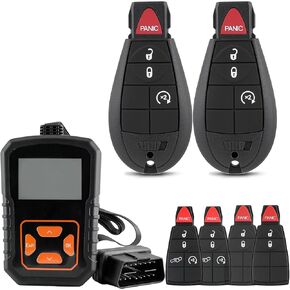 Key Fob Replacement for Jeep Cherokee 2014 2015 2016 2017 2018 Simple Remote Key DIY Kit GQ4-53T 4Achip in Kuwait