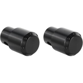 كرات حماية من الألومنيوم لقضبان التصادم 6061-T6 الأنيقة من Xitomer - أغطية نهاية الدرابزين للدراجات النارية بـ 4 ألوان (أسود) in Kuwait