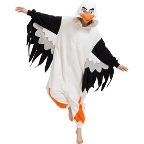 Adult Seagull Costume Onesie Pajamas Seagull Onesie Animal Halloween Christmas Cosplay in Kuwait