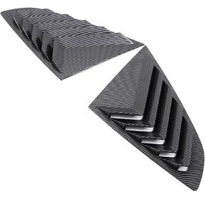 2020-2023 Compatible with BMW 2 Series F44 ABS rear triangular blinds, car rear window triangular deflectors, air guide decorative panels(Matte black) in Kuwait
