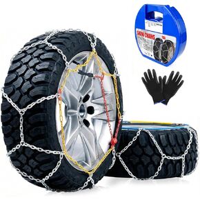سلاسل إطارات الثلج العالمية C-Hopetree للسيارات وسيارات الدفع الرباعي، سلاسل إطارات كابل مضادة للانزلاق في حالات الطوارئ قابلة لإعادة الاستخدام لفصل الشتاء، مصممة لتعزيز الجليد والثلج والجر، موديل KN90 in Kuwait