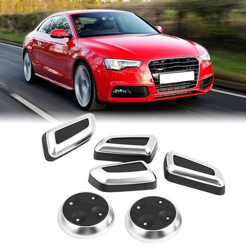 Seat Adjustment Switch Cover, Car Seat Adjustment Knob Cover,6Pcs Adjustment Knob Button Switch Cover Trim Fit for Audi A3 A4 A5 A6 Q3 Q5 in Saudi Arabia
