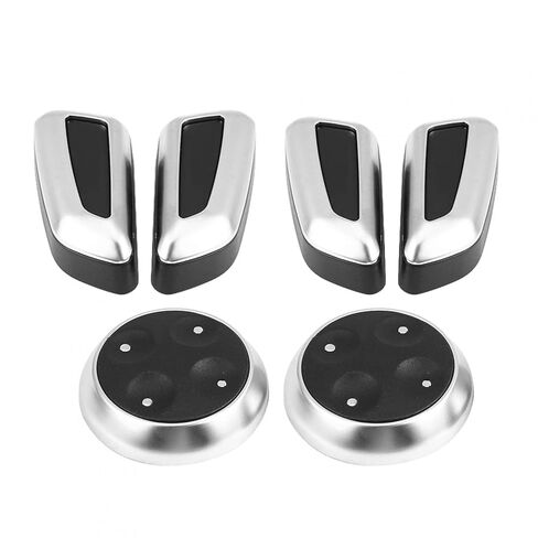 Seat Adjustment Switch Cover, Car Seat Adjustment Knob Cover,6Pcs Adjustment Knob Button Switch Cover Trim Fit for Audi A3 A4 A5 A6 Q3 Q5 in Saudi Arabia