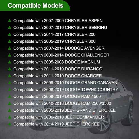 مفتاح مقعد الطاقة/التحكم في مفتاح تعديل جانب السائق الأيسر الأمامي مناسب لـ 2014-2019 Jeep Cherokee 2005-2019 Chrysler 300 2009-2010 Dodge Ram 1500 10 Pins استبدال # 56049433AD 56049433AE in Kuwait