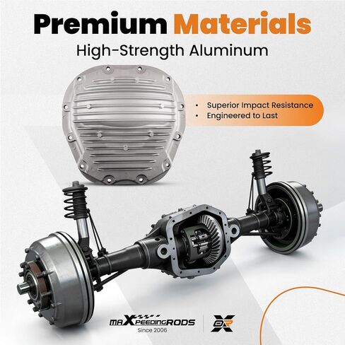 غطاء تفاضلي خلفي maxpeedingrods لسيارة Ford F-250 F-350 Super Duty 2008-2010 6.4L V8، غطاء تفاضلي خلفي متوافق مع محور 10.5 بوصة، يستبدل 8C3Z4033A، 8C344033AA، 697-725 in Kuwait