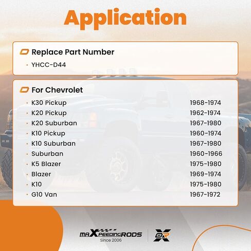 غطاء تفاضلي maxpeedingrods YHCC-D44 لسيارة شيفروليه K5 بليزر K10 K20 K30 G10 Van 1960-1980، بديل لـ Dana 44، غطاء تفاضلي أمامي وخلفي أسود من الحديد الصلب in Kuwait