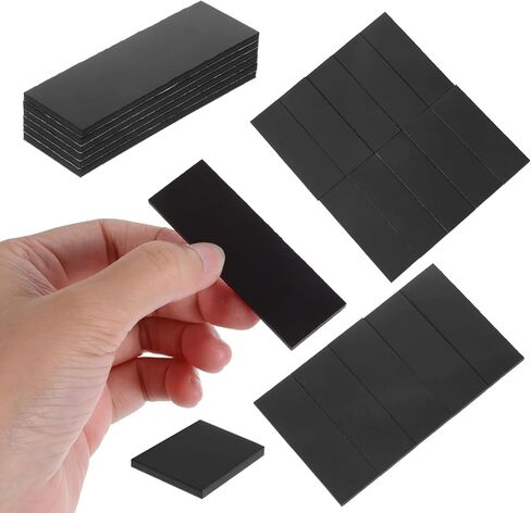 12 Pcs Magnetic Tape, Flexible Magnet Strip with Strong Adhesive Backing, Self Adhesive Magnets for DIY Crafts, Photo Picture Fridge (60 x20 x 2 mm) in Saudi Arabia