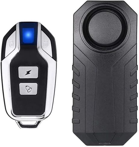 AIJING 113db Bike Alarm with Remote, Loud Anti Theft Alarm for Bicycle Golf Car, IP65 Waterproof Vibration Sensor Alarm System, Wireless Siren for E-Bike, Motorcycle,Trailer, Mailbox, Scooter (A1) in Saudi Arabia
