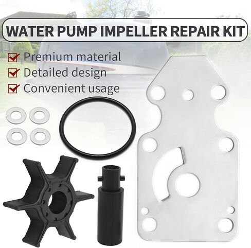 69G-W0078-02-00 Outboard Water Pump Impeller Repair Kit, Replacement for Yamaha 4-Stroke 8 HP T8 2001-2010, 9.9 HP T9.9 2007-2017, Replaces 69G-W0078-01-00, 69GW00780000 in Saudi Arabia