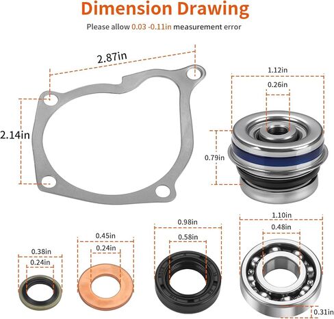 Water Pump Seal Rebuild Kit For Polaris 1995 TO 2014 Sportsman Scrambler Magnum Ranger 400 425 450 500 3084837 in Saudi Arabia