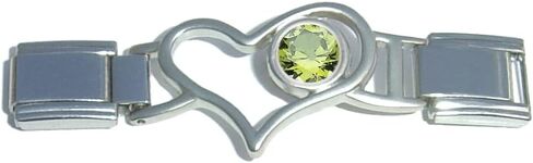 NewCharms August Heart Connector Italian Charm Set in Saudi Arabia