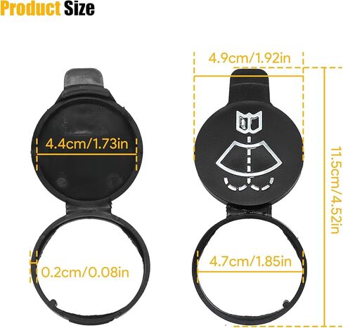 غسالة غطاء السوائل ممسحة زجاج أمامي غسالة خزان السوائل خزان غطاء زجاجة صالح لجي إم سي شيفروليه كاديلاك بويك استبدال #12767700، 13227300 in Kuwait