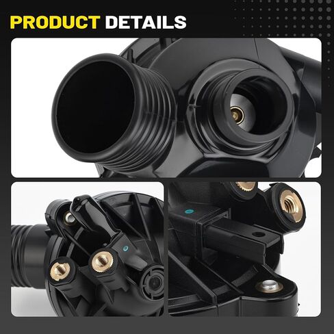 11537549476 Thermostat & Housing Assembly W/Sensors for BMW 1 3 5 Series x3 z4 2006-2016 - Replaces 11537544788 11537536655 902-816 in Saudi Arabia
