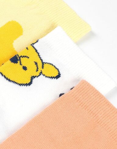 Disney Winnie The Pooh Womens Calf Socks Set of 5 | Character Prints Featuring Pooh, Eeyore, Piglet, Tigger in Saudi Arabia