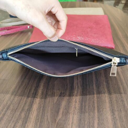 Elegant Floral Embossed Wristlet Clutch Purse Bag PU Leather Medium Size Female Clutches with Wrist Strap in Saudi Arabia
