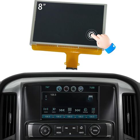 LCD Touch Screen fit for Chevrolet Silverado 1500 2500 3500 HD Chevy Tahoe Suburban Colorado GMC Acadia Yukon Sierra Canyon Terrain 2014 2015 2016 2017 2018 2019 2020 Radio Screen Replace DJ080PA-01A in Saudi Arabia