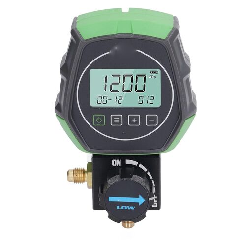 WALFRONT Digital Manifold Meter, AC Vacuum Pressure Temperature Tester with Built in 90 Refrigerants for Automotive Household Air Conditioning Refrigeration Equipment in Saudi Arabia