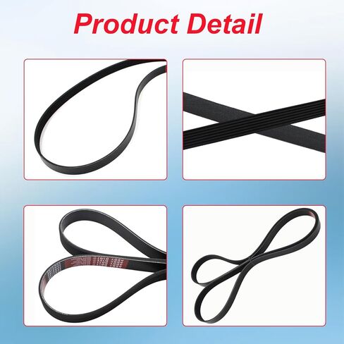 AUCERAMIC Engine Serpentine Drive Belt Fit 2006-2011 for Honda Civic L4 1.8L Replace# K070852, 7PK2164, 56992RNAA04 in Saudi Arabia