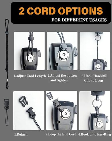 14-PCS Radio Holder 360°Adjustable 26" Retracting with 2pack, 4 Mounting Screws, 4 Steel D-Loops, 2 Long & 2 Short Ropes, Used in Low-Light Conditions for Truck in Kuwait