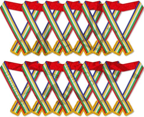 مجموعة مكونة من 12 وشاحًا على شكل نجمة شرقية - شعارات ماسونية OES للضباط - وشاح احتفالي من الساتان الأحمر مع هامش ذهبي ونجمة مطرزة بخمسة ألوان - إكسسوارات لودج ماسونية كبيرة in Kuwait