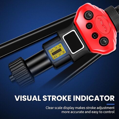 مجموعة صواميل برشام احترافية مقاس 16 بوصة، أداة ريفنوت/جوز للخدمة الشاقة مع مماسك سريعة التغيير، مسدس صامولة برشام مع مؤشر للسكتة الدماغية، أداة إدخال ملولبة مع 15 مغزلًا و170 صامولة، حقيبة حمل in Kuwait