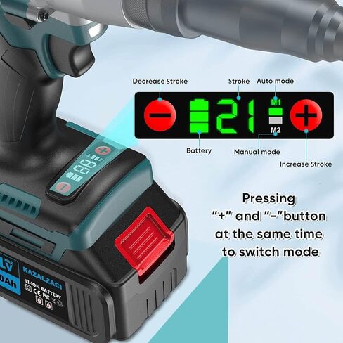 أداة صامولة برشام لاسلكية، مسدس صامولة برشام يعمل بالبطارية للمكسرات المترية M4-M5-M6-M8-M10، التثبيت التلقائي/اليدوي، وظيفة الذاكرة، بطارية 5.0 أمبير في الساعة in Kuwait