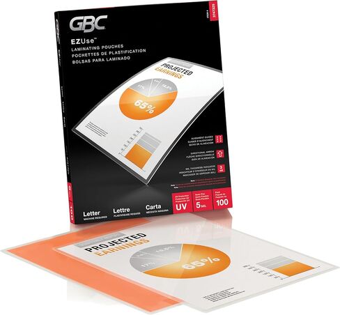 حقيبة تصفيح حرارية من Swingline(R) GBC(R) EZUse، مقاس Letter، شفافة، عبوة من 100 قطعة in Saudi Arabia