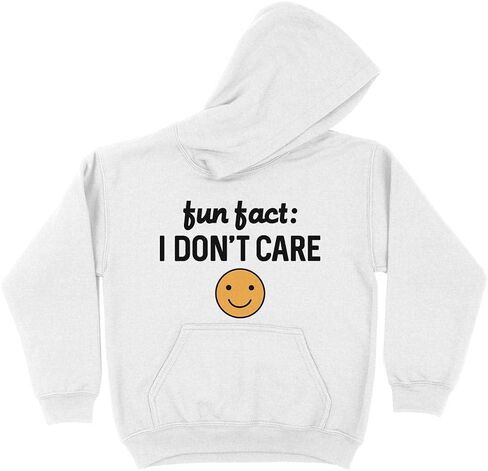 Fun Fact: I Don't Care Kids Hoodie Sweatshirt Youth in Saudi Arabia