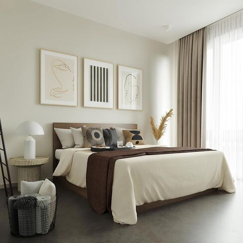 مجموعة إطارات صور DABLUE مقاس 22 × 28 مكونة من 3 قطع من خشب البلوط البيج مقاس 22 بوصة × 28 بوصة إطار ملصق مقاس 22 × 28 إطار من الخشب الصلب الطبيعي مقاس 28 × 22 إطار صورة مع زجاج شبكي شفاف in Kuwait