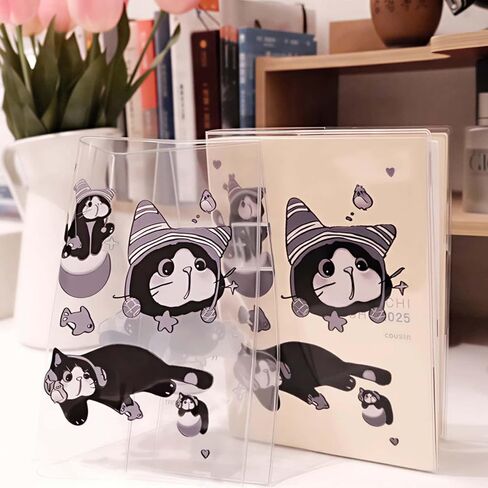 a5stalogy .Black cat a5 غطاء شفاف A5midori 5.6 × 8.4 بوصة in Kuwait