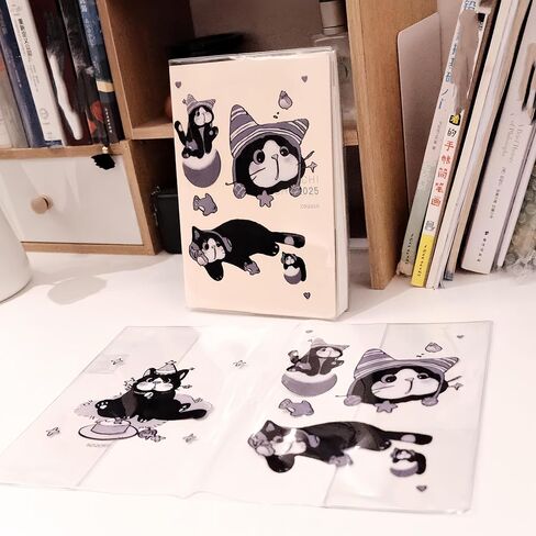 a5stalogy .Black cat a5 غطاء شفاف A5midori 5.6 × 8.4 بوصة in Kuwait