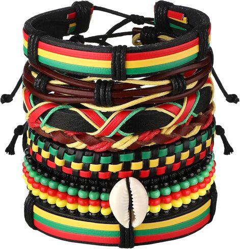 Black History Bracelets, Multi Layer African Jewelry for Women, Adjustable Wristbands in Saudi Arabia