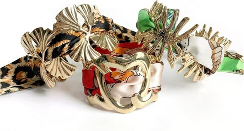 18K Gold Plated Bracelets for Women – 3 Pcs Gold Bracelet Stack, Non Tarnish Gold Bangles & Cuff Bracelets, Trendy Gold Jewelry Accessories for Women in Saudi Arabia