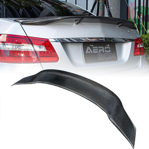 AeroBon Real Carbon Fiber Trunk Trunk متوافق مع 2010-2016 Mercedes E Class W212 Sedan Spoiler (H+ Style) in Saudi Arabia