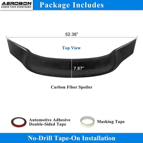 AeroBon Real Carbon Fiber Trunk Trunk متوافق مع 2010-2016 Mercedes E Class W212 Sedan Spoiler (H+ Style) in Saudi Arabia