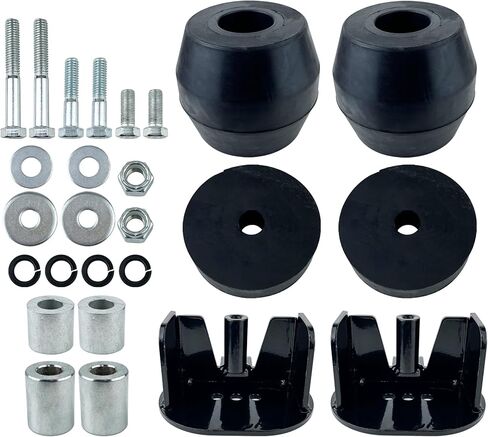 طقم النوابض المطاطية الخلفية المتوافقة مع شاحنات الالتقاط فائقة التحمل 2005-2016 Ford F-250 وF-350، متوافقة مع نظام تعليق الوسادة المطاطية FRTT350F، قطعتان in Kuwait