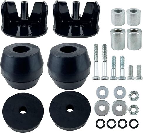 طقم النوابض المطاطية الخلفية المتوافقة مع شاحنات الالتقاط فائقة التحمل 2005-2016 Ford F-250 وF-350، متوافقة مع نظام تعليق الوسادة المطاطية FRTT350F، قطعتان in Kuwait