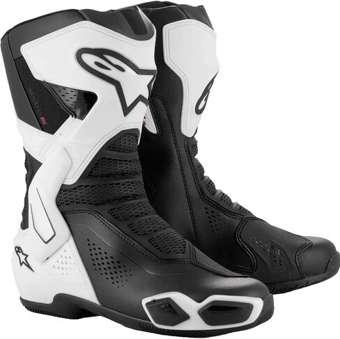 حذاء Alpinestars Stella SMX-6 V3 بفتحات تهوية للسيدات (8.5، أبيض/أسود) in Kuwait