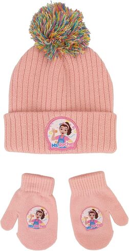 Ms. Rachel Character Logo Toddler 2-Piece Knit Beanie & Gloves Set in Saudi Arabia