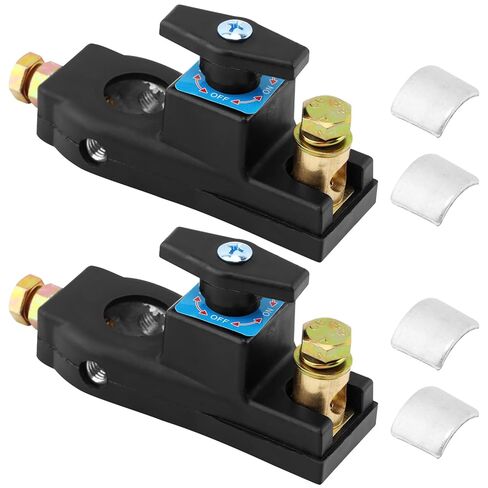 2Pack Battery Disconnect Switch, Heavy Duty 12V/24V Battery Shut Off Switch, Power Cut Isolator Kill Switch for Car Truck RV Boat(Size:2pcs) in Saudi Arabia