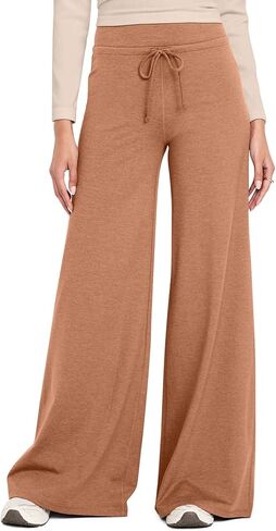 Ugerlov Wide Leg Pants Woman Lounge Soft High Waist Yoga Pants Trendy 2026 Loose Casual Sweat Pants with Pockets in Kuwait