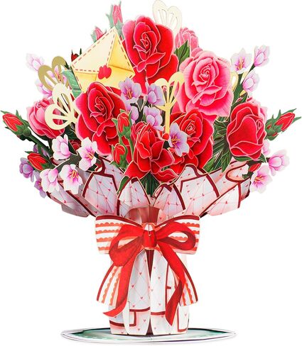 Paper Love 3D Romantic Pop Up Card, Loads of Love With Detachable Truck Keepsake, Gift for Birthday, Mother's Day, Father's Day, Anniversary, Wedding, Valentine's Day, Love, Romantic Occasions or Just Because - Oversized 10" x 7" Lasercut Cover - Includes in Saudi Arabia
