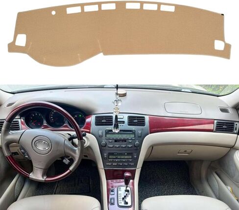 Dash Cover Mat Custom Fit for 2004-2006 Lexus RX330,2007-2009 RX350, 2006-2008 RX400h, Dashboard Cover Pad Carpet Protector (Beige) in Kuwait