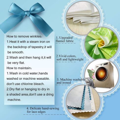 نسيج FEASRT سيدة العصور الوسطى ووحيد القرن لغرفة النوم وغرفة المعيشة والشقة وديكور النوم - 80 × 60 بوصة in Kuwait