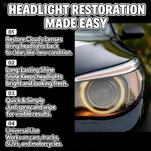 Headlight Restoration Kit, Car Headlight Restorer Kit, Headlight Refurbishing Agent, Automotive Headlamp Restoration Kit, Headlight Refurbishment Kit for All Vehicle Types in Saudi Arabia