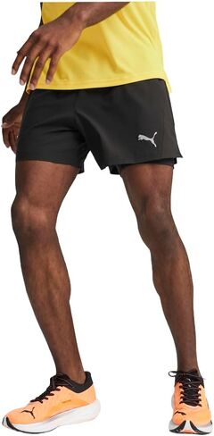 PUMA Mens Run Velocity Ultraweave 2In1 Shorts Casual Bottoms Casual - Black in Saudi Arabia