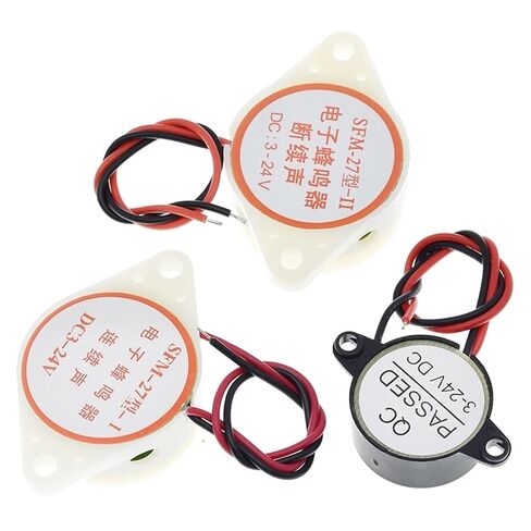 95DB Alarm High-Decibel DC 3-24V 12V Electronic Buzzer Beep Alarm Intermittent Continuous Beep Car Van SFM-27(SFM-20B) in Kuwait