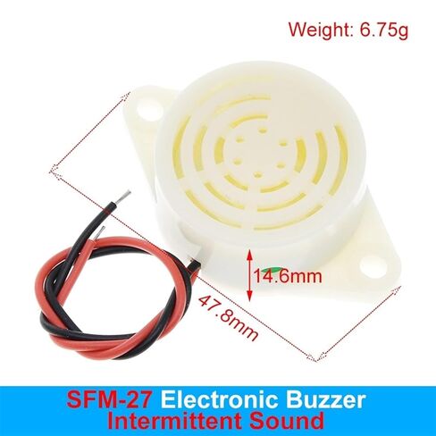 95DB Alarm High-Decibel DC 3-24V 12V Electronic Buzzer Beep Alarm Intermittent Continuous Beep Car Van SFM-27(SFM-20B) in Kuwait