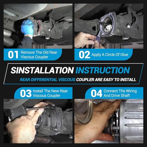 41303-48030 Rear Differential Coupling Compatible with Rav4 2015-2018 2.5L&2016-2018 2.5L L4 Full Hybrid EV-Gas/2016-2019 Highlander 2.7L 3.5LRear Viscous Coupler 41303-48010 41303-48011 in Saudi Arabia