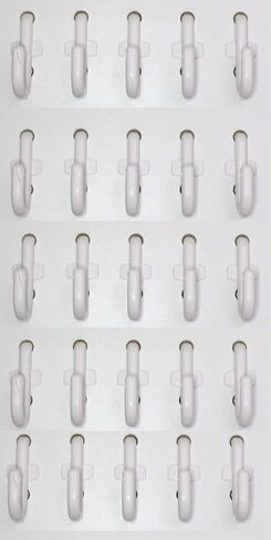 JSP Manufacturing Plastic White J Style Pegboard Hooks Garage Tool Storage fits 1/4" Pegboard Holes (Pegboard NOT Included) (50) in Saudi Arabia